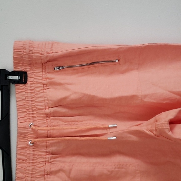 Athleta Cabo Linen Jogger in Sherbet Orange, women's size 14 - Picture 4 of 9